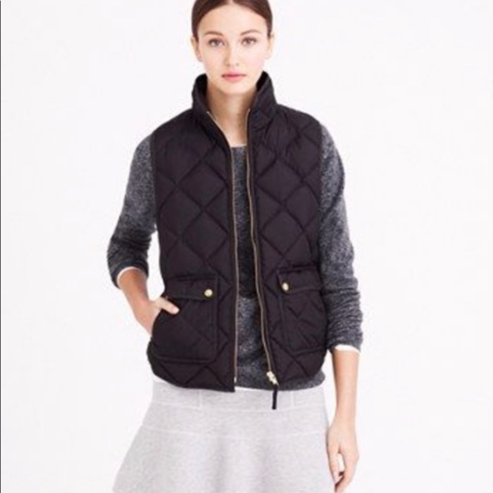 J. Crew Excursion quilted vest, with down